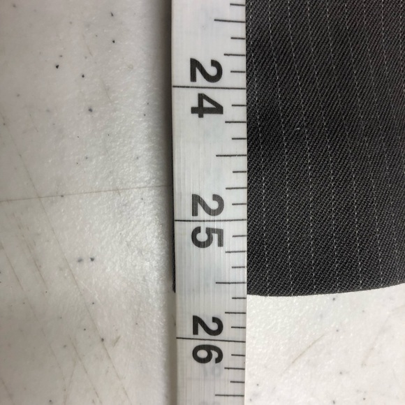 Banana Republic Factory Petite 6 Dress Pants Cropped Length Gray Striped - Picture 5 of 5